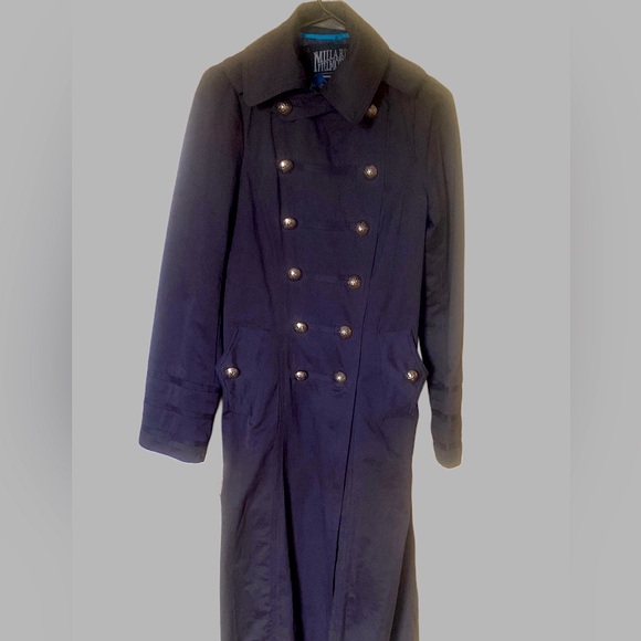 Anthropology/Millard Fillmore Full Length Military Pea Coat M - Picture 1 of 7